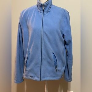 Jane Ashley Large Sky Blue  Full Zip Lightweight Jacket